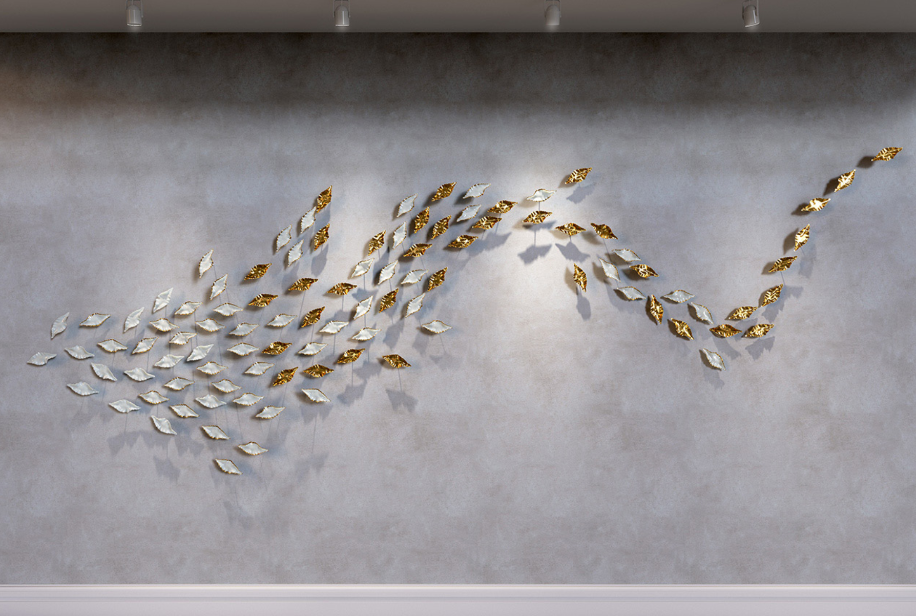 Leaf Flight Wall Sculptures