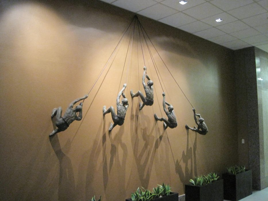 The Climber Wall Sculpture