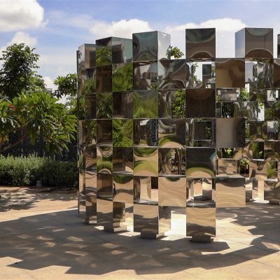 Cubic Metal Sculpture